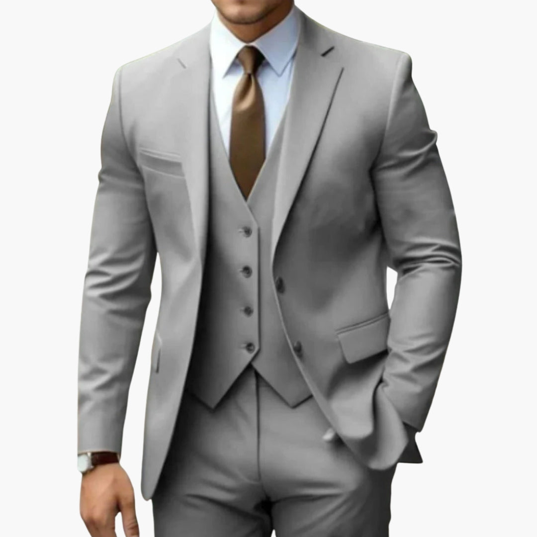 Charlie | Men's Three Piece Suit with Notched Lapels
