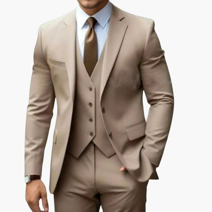 Charlie | Men's Three Piece Suit with Notched Lapels