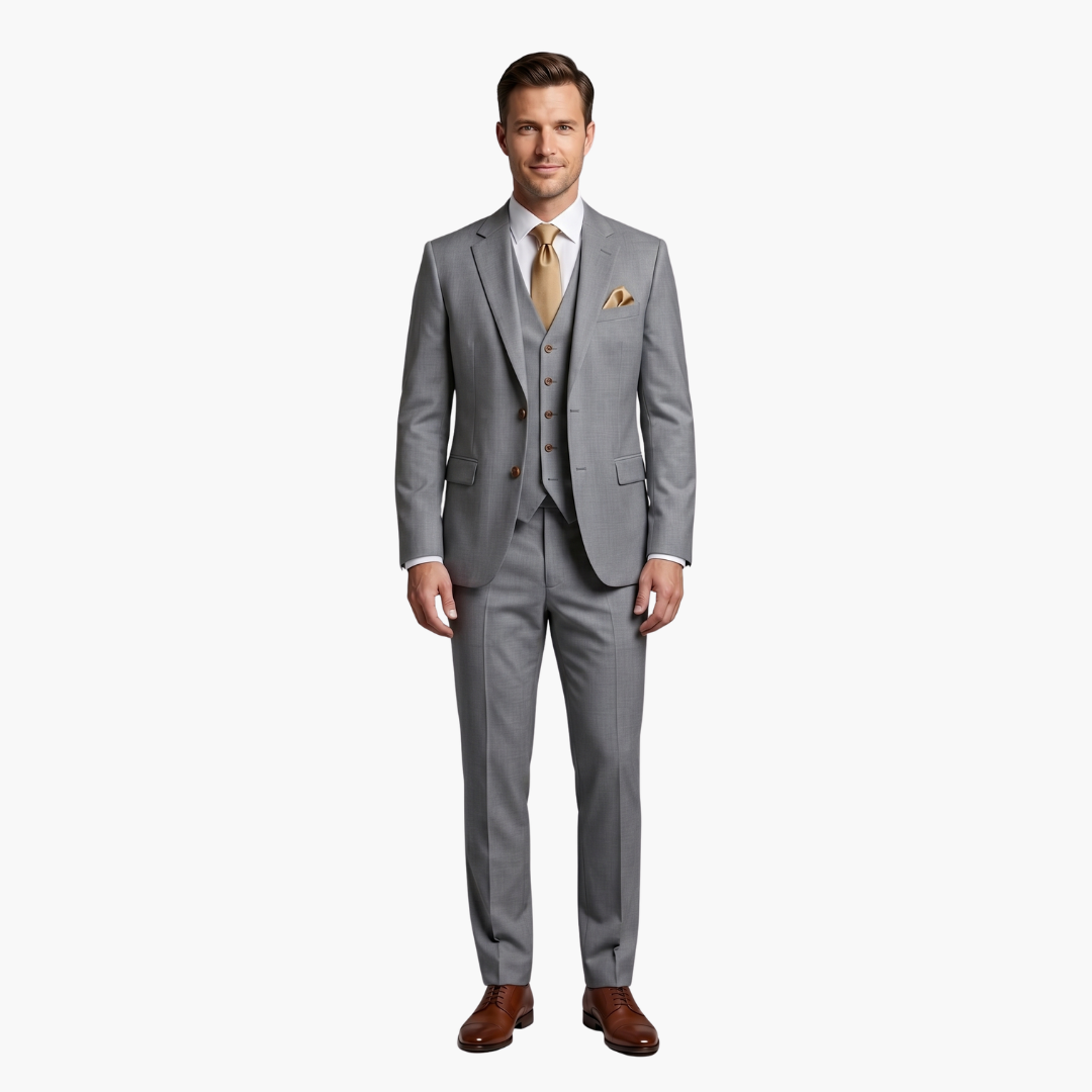 Charlie | Men's Three Piece Suit with Notched Lapels