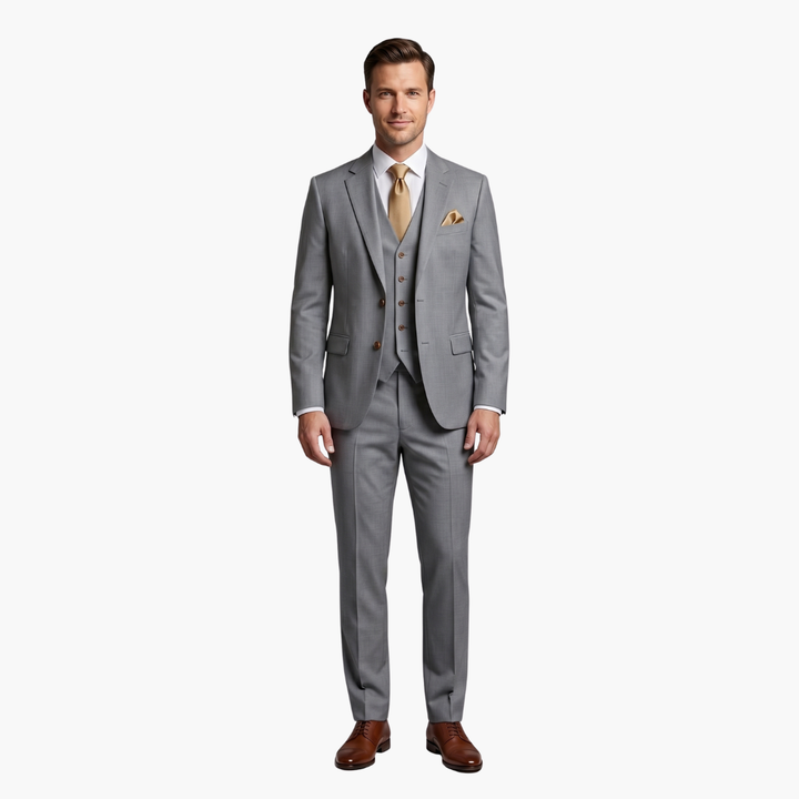 Charlie | Men's Three Piece Suit with Notched Lapels