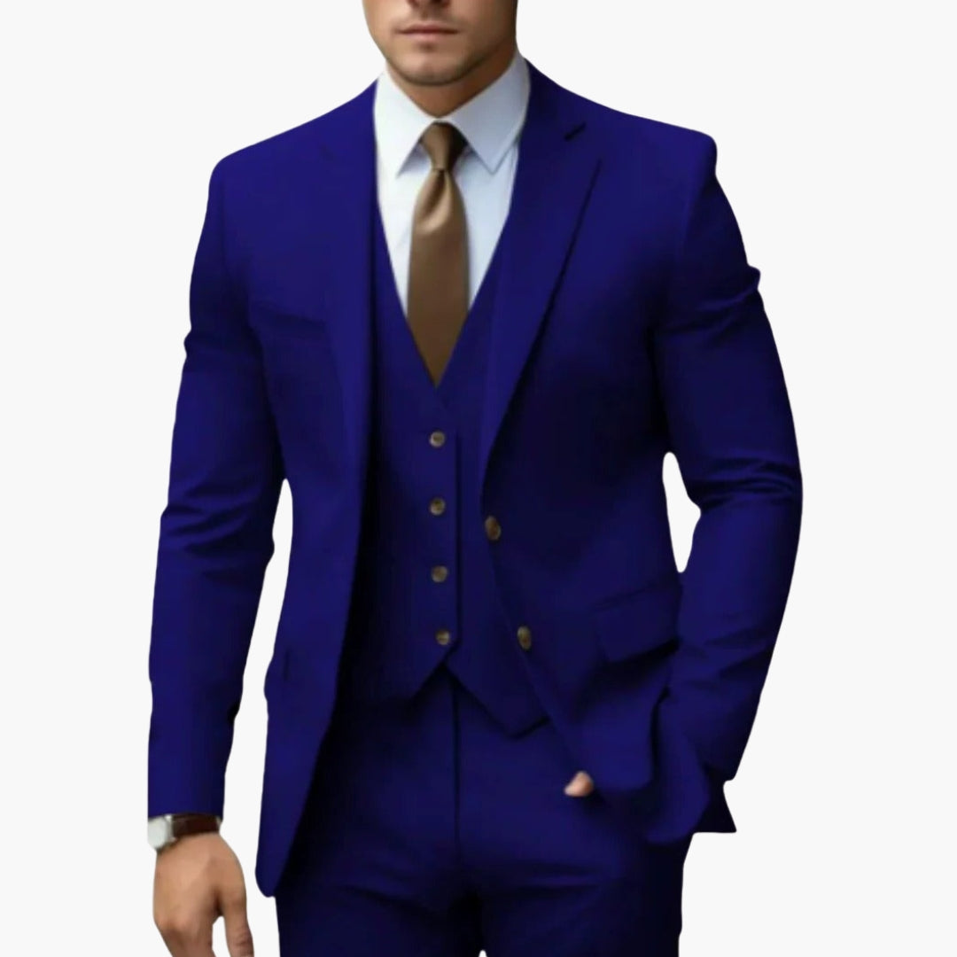 Charlie | Men's Three Piece Suit with Notched Lapels