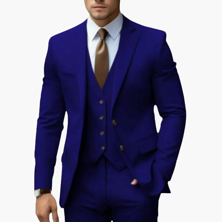 Charlie | Men's Three Piece Suit with Notched Lapels