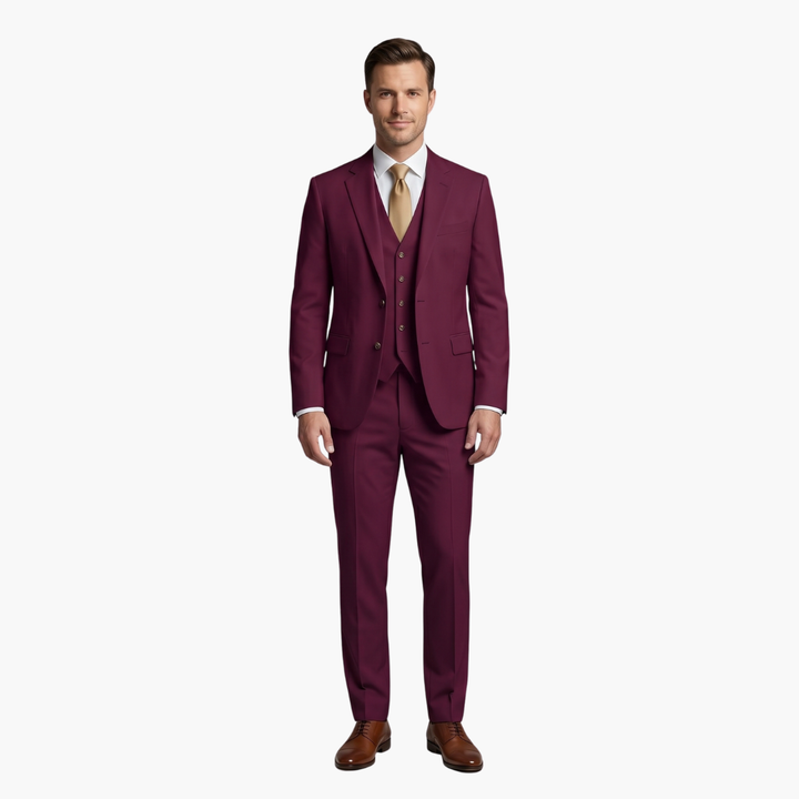 Charlie | Men's Three Piece Suit with Notched Lapels