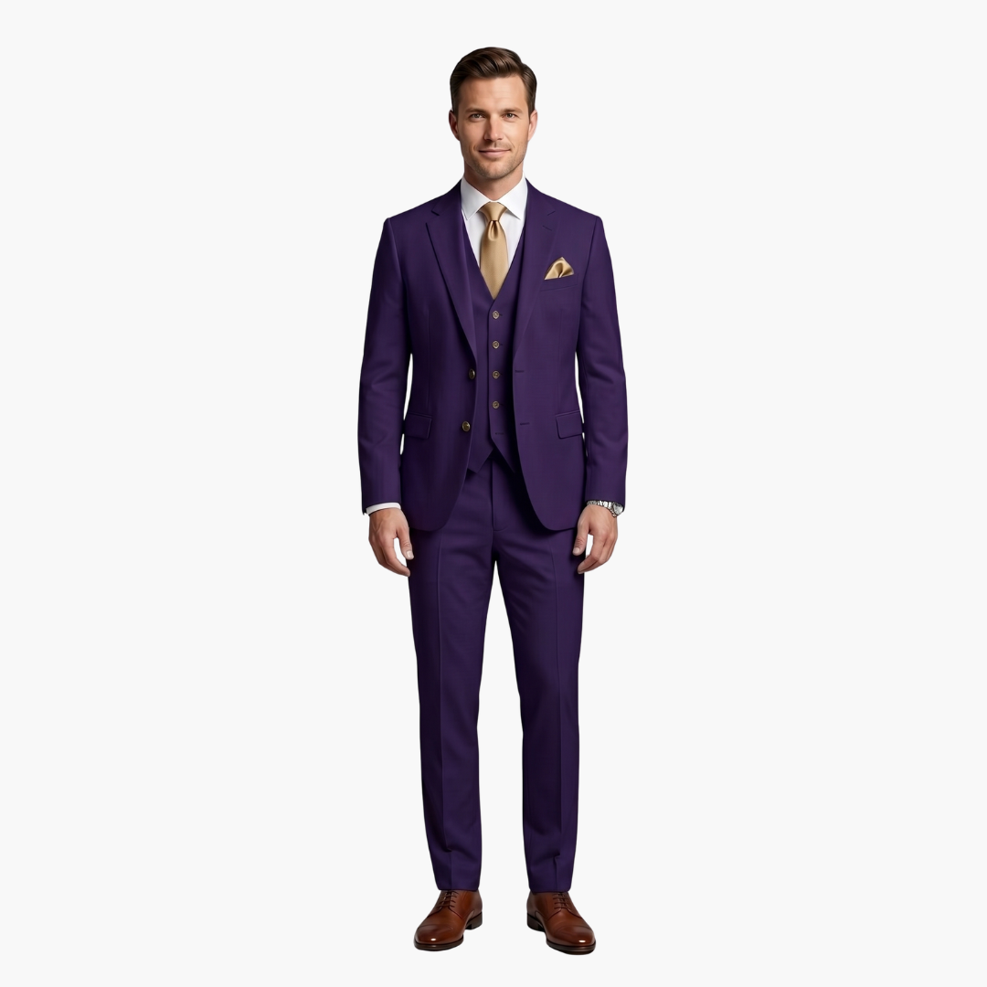 Charlie | Men's Three Piece Suit with Notched Lapels