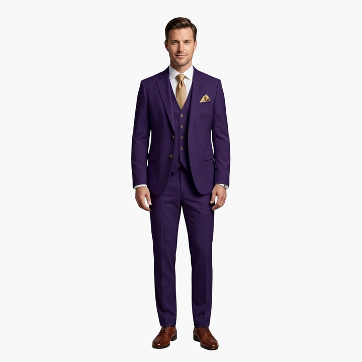 Charlie | Men's Three Piece Suit with Notched Lapels