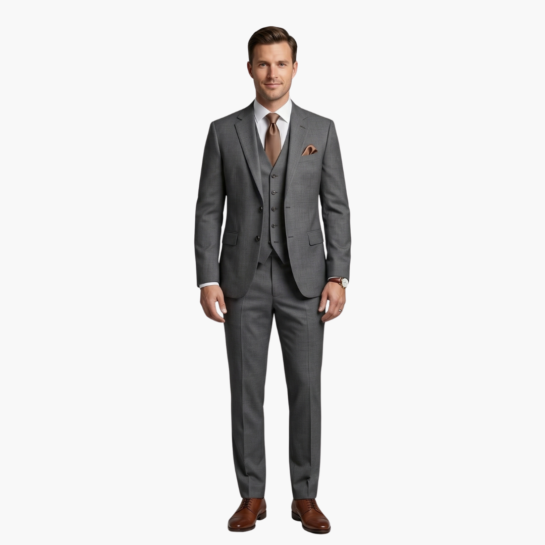 Charlie | Men's Three Piece Suit with Notched Lapels