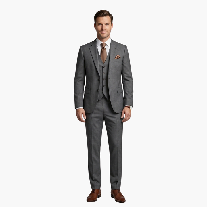 Charlie | Men's Three Piece Suit with Notched Lapels