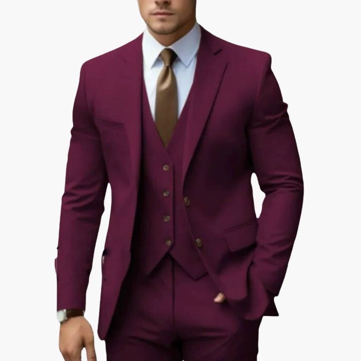Charlie | Men's Three Piece Suit with Notched Lapels