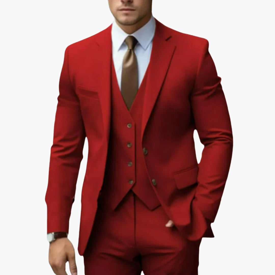 Charlie | Men's Three Piece Suit with Notched Lapels