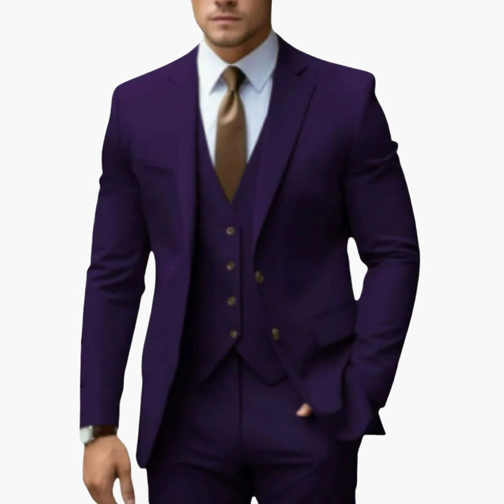Charlie | Men's Three Piece Suit with Notched Lapels