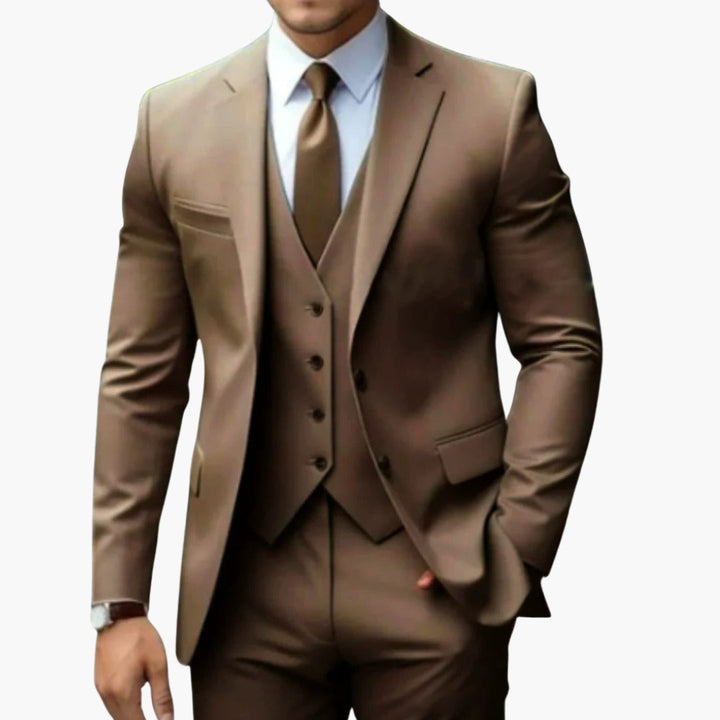 Charlie | Men's Three Piece Suit with Notched Lapels