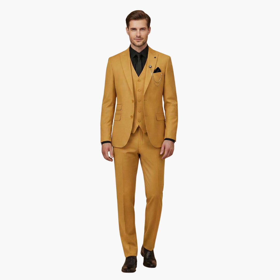 Caleb | Men's Slim Fit Three Piece Formal Suit