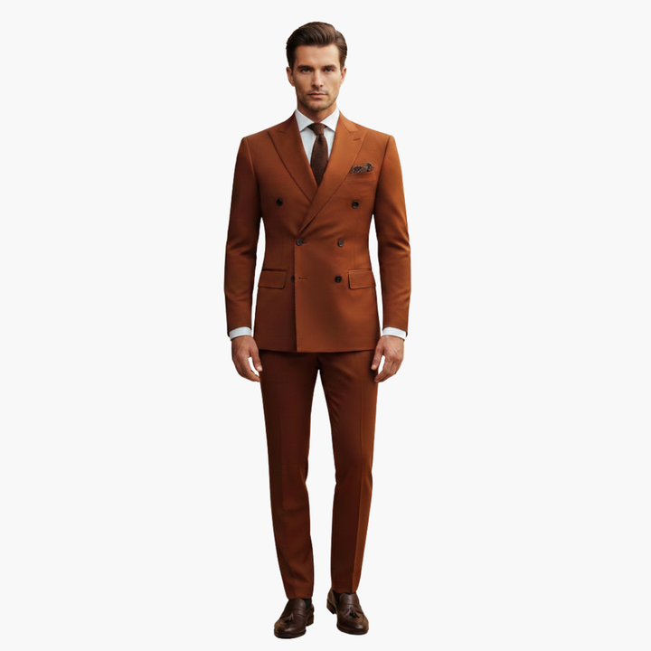 Kevin | Men's Double Breasted Suit with Slim Fit Pants Set