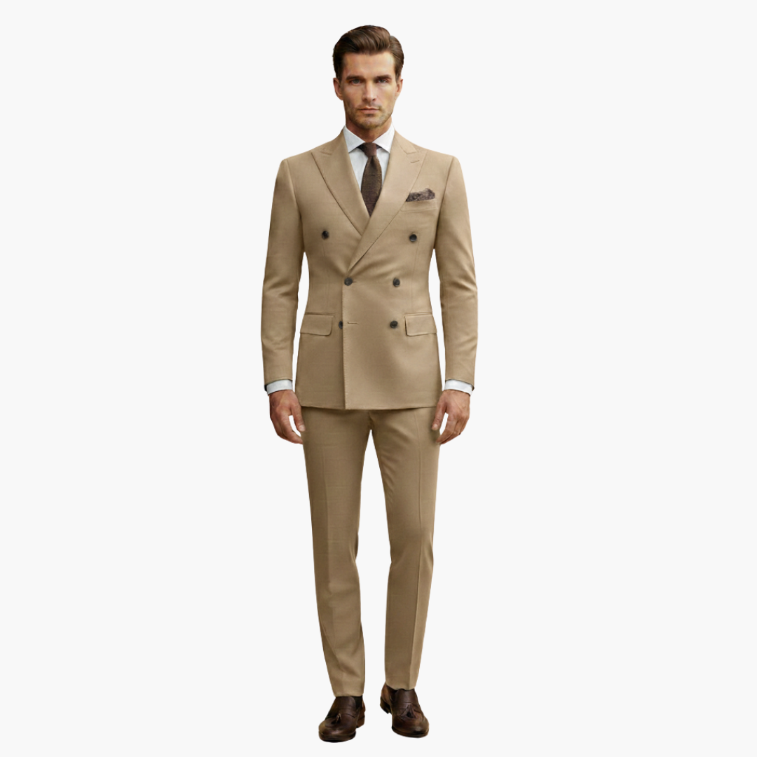 Kevin | Men's Double Breasted Suit with Slim Fit Pants Set