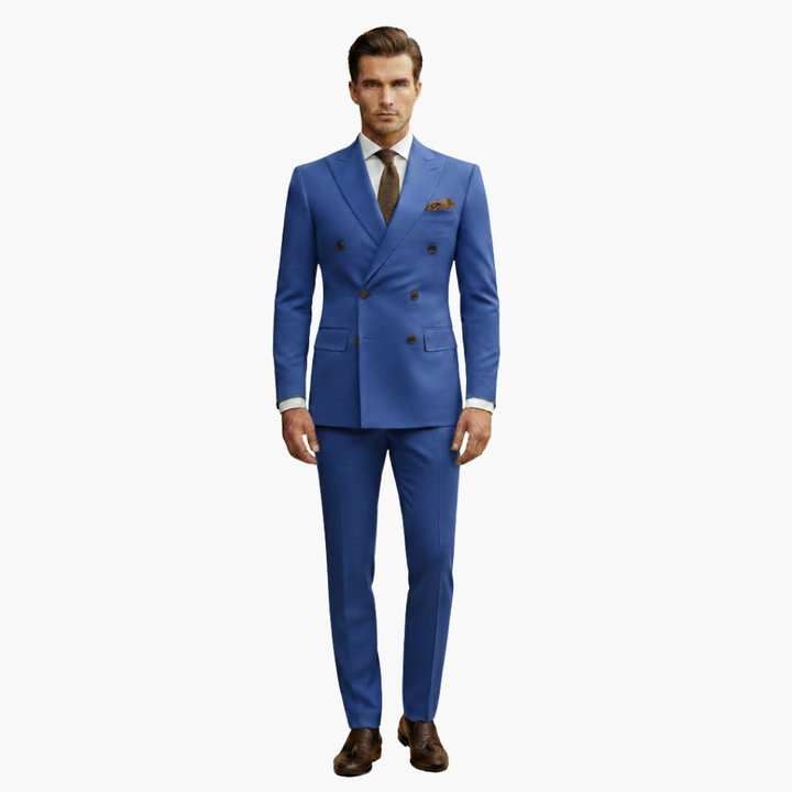 Kevin | Men's Double Breasted Suit with Slim Fit Pants Set