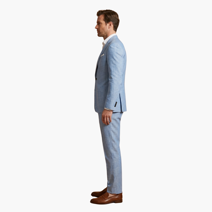 Trevor | Men's Linen Summer Suit Set with Lapel