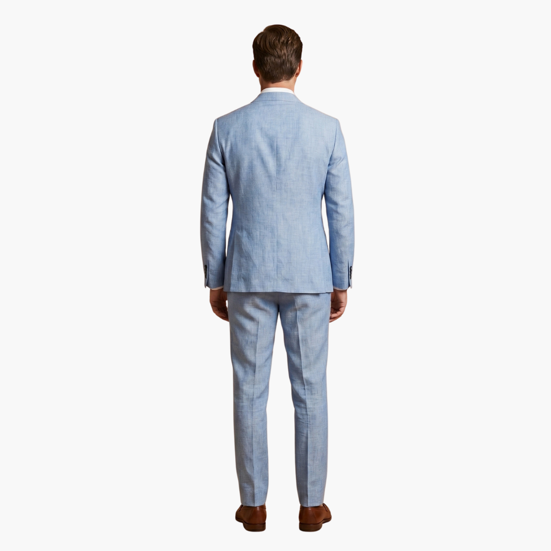 Trevor | Men's Linen Summer Suit Set with Lapel