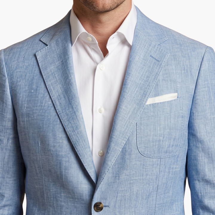 Trevor | Men's Linen Summer Suit Set with Lapel