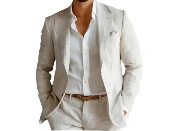 Benny | Men's Linen Blazer with Pockets