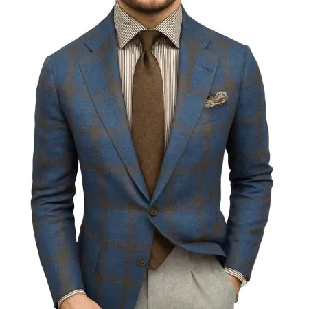 Isaac | Men's Slim Fit Tailored Blazer with Chest Pockets