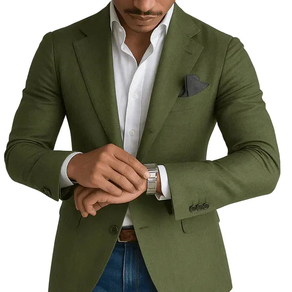 Isaac | Men's Slim Fit Tailored Blazer with Chest Pockets