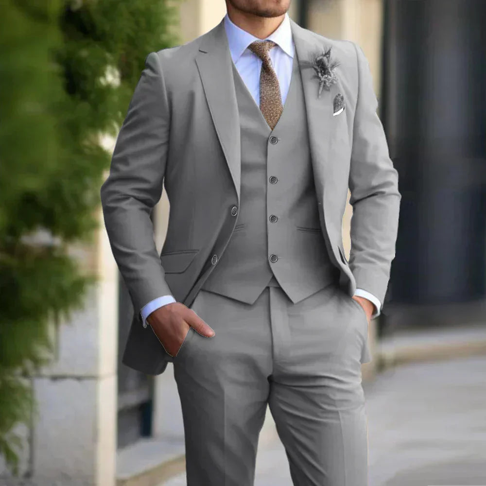 Ejay | Men's Formal Three Piece Suit Set