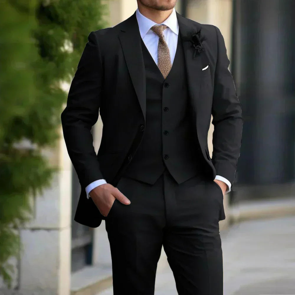 Ejay | Men's Formal Three Piece Suit Set