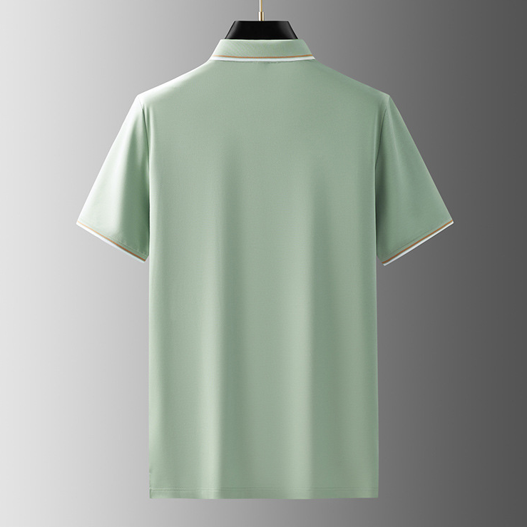 Adrian | Men's Classic Silk Polo Shirt with Trim
