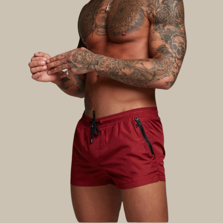 Walter | Men's Swim Trunks with Drawstring Waist and Zipper Pocket