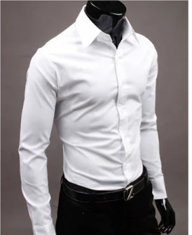 Robin | Men’s Slim Fit Long Sleeve Shirt with Button Up