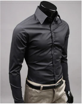 Robin | Men’s Slim Fit Long Sleeve Shirt with Button Up