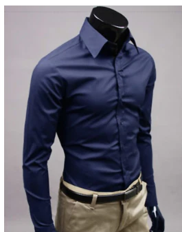 Robin | Men’s Slim Fit Long Sleeve Shirt with Button Up