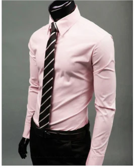 Robin | Men’s Slim Fit Long Sleeve Shirt with Button Up