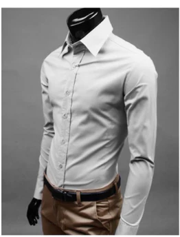 Robin | Men’s Slim Fit Long Sleeve Shirt with Button Up