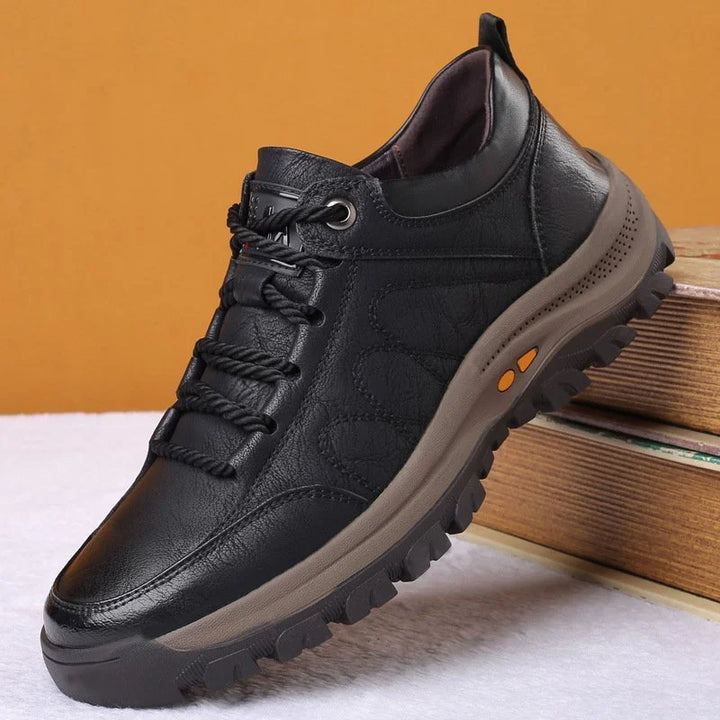 Harry | Men's Leather Lace-Up Sneakers with Grip Outsole
