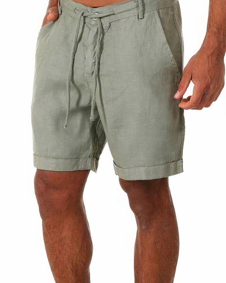Yannick | Men's Linen Shorts with Drawstring