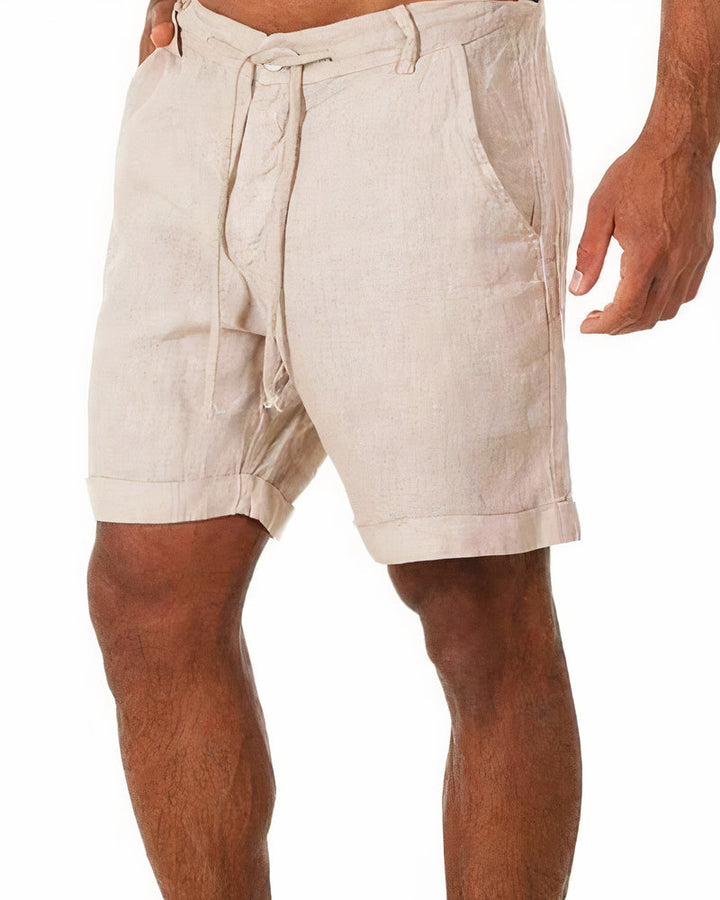 Yannick | Men's Linen Shorts with Drawstring
