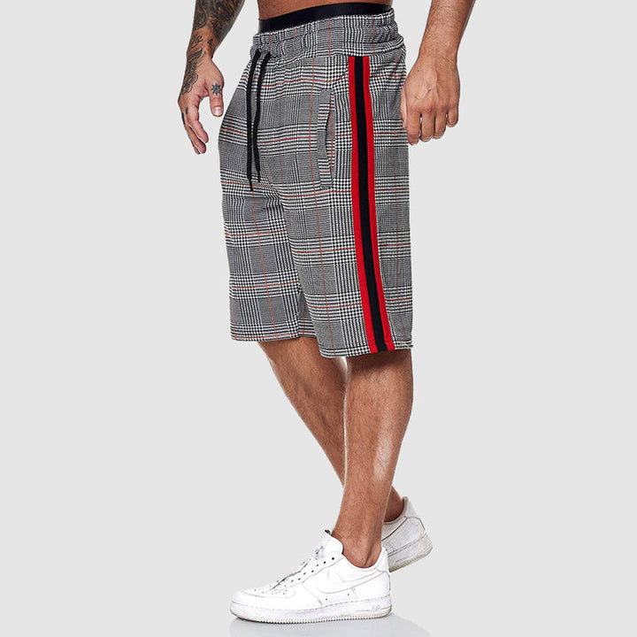Wade | Men's Plaid Shorts with Drawstring