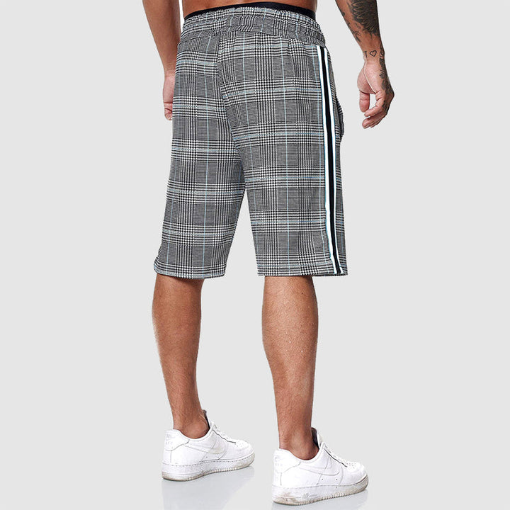 Wade | Men's Plaid Shorts with Drawstring