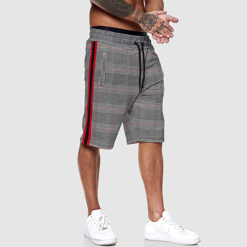 Wade | Men's Plaid Shorts with Drawstring