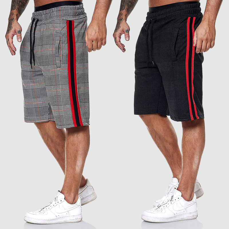 Wade | Men's Plaid Shorts with Drawstring