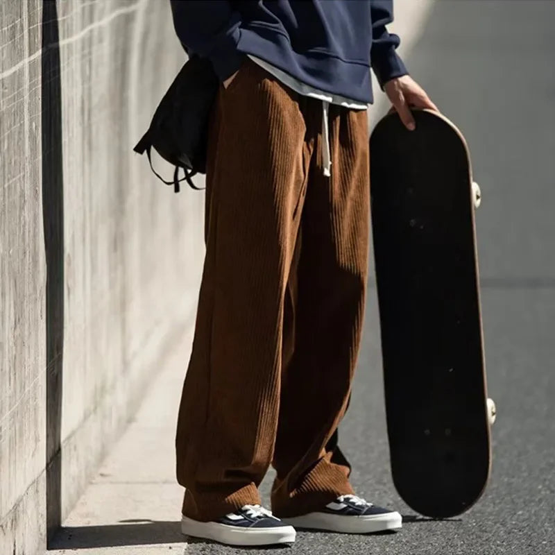 Harley | Men’s Corduroy Baggy Pants with Drawstring