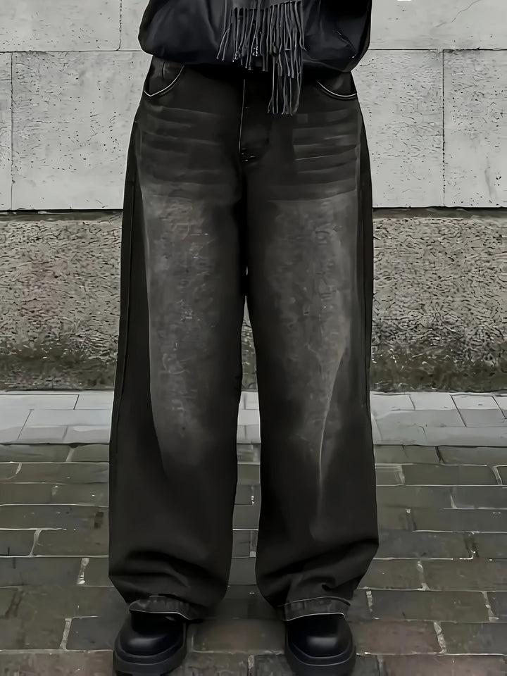 Brant | Men’s Washed Baggy Wide-Leg Jeans