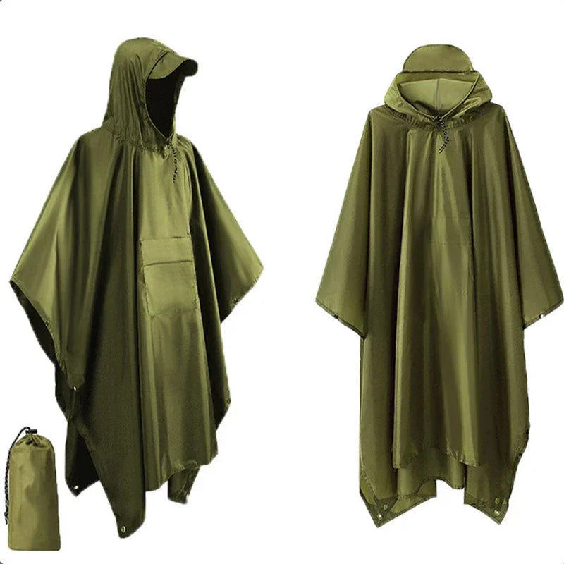Spencer | Men's Waterproof Rain Poncho with Hood