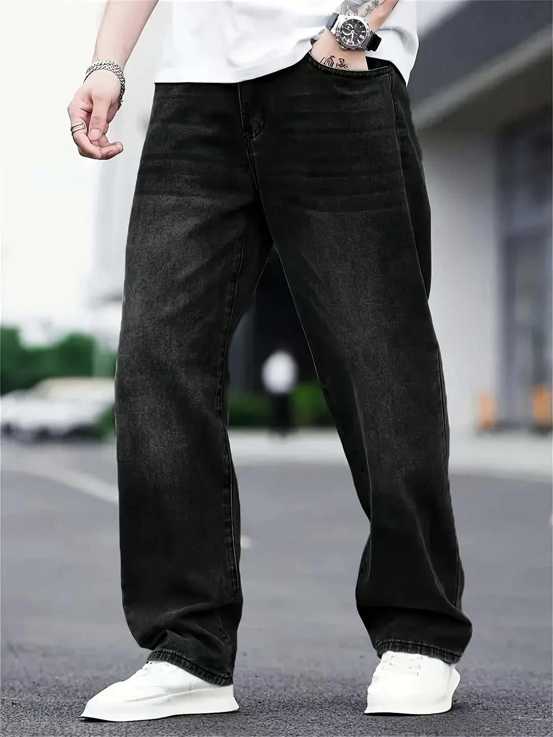 Keith | Men's Washed Baggy Jeans