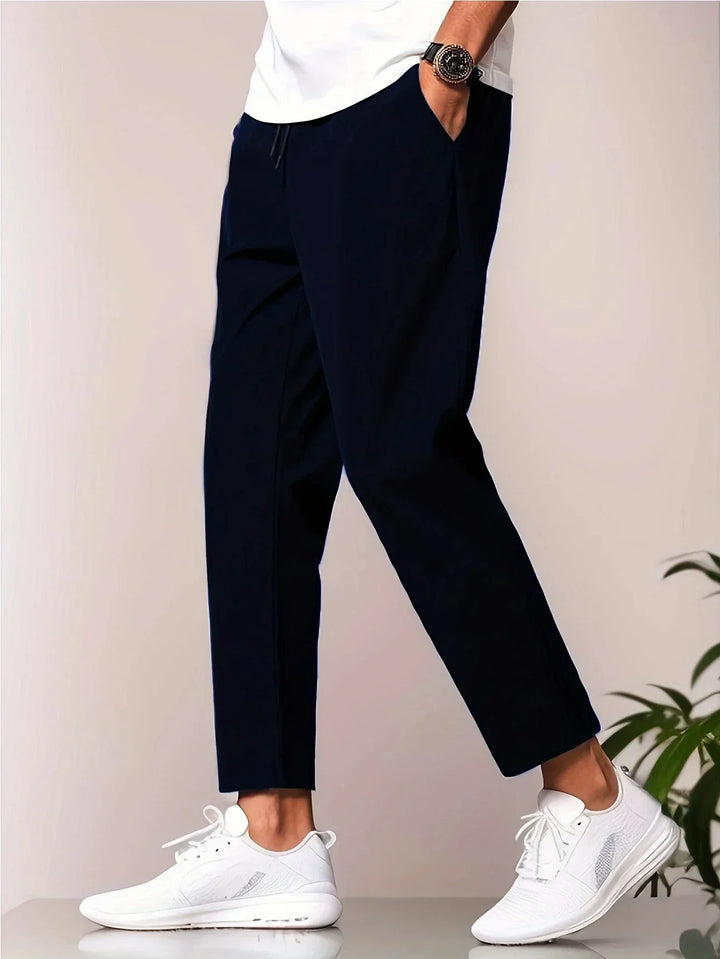 Kellan | Men’s Flat-Front Chino Pants with Drawstring