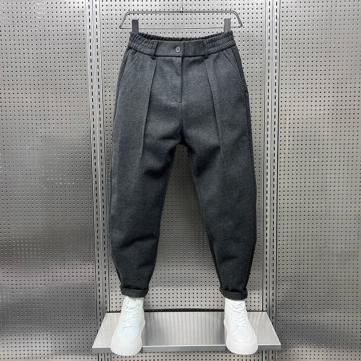 Otto | Men's Pleated Tapered Elastic Waist Trousers