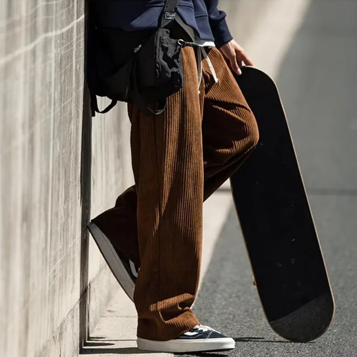 Harley | Men’s Corduroy Baggy Pants with Drawstring