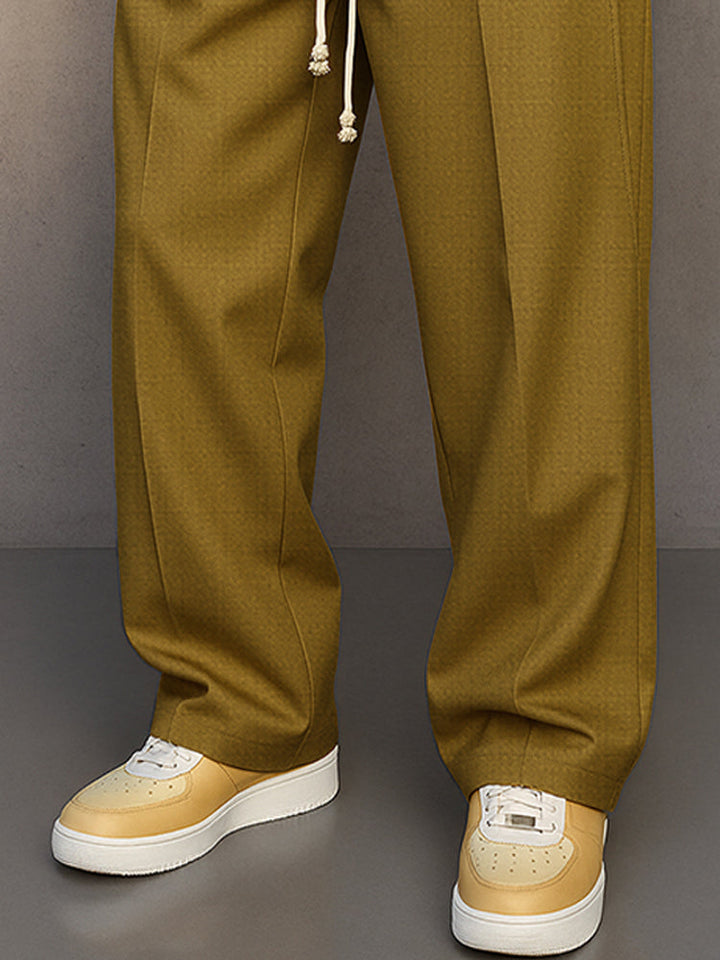 Damon | Men's Casual Wide Leg Pants with Drawstring