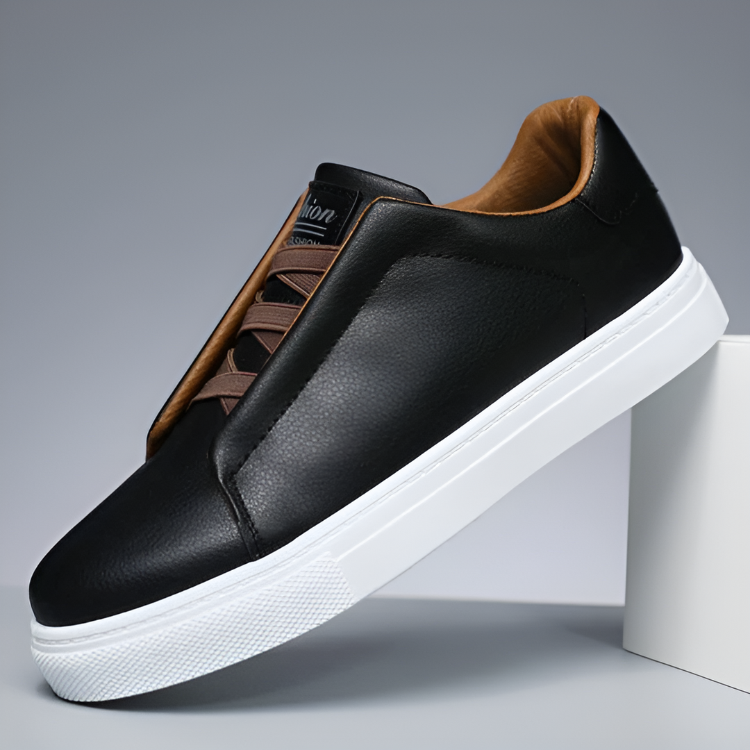 Orion | Men's Leather Sneakers with Classic Stitching